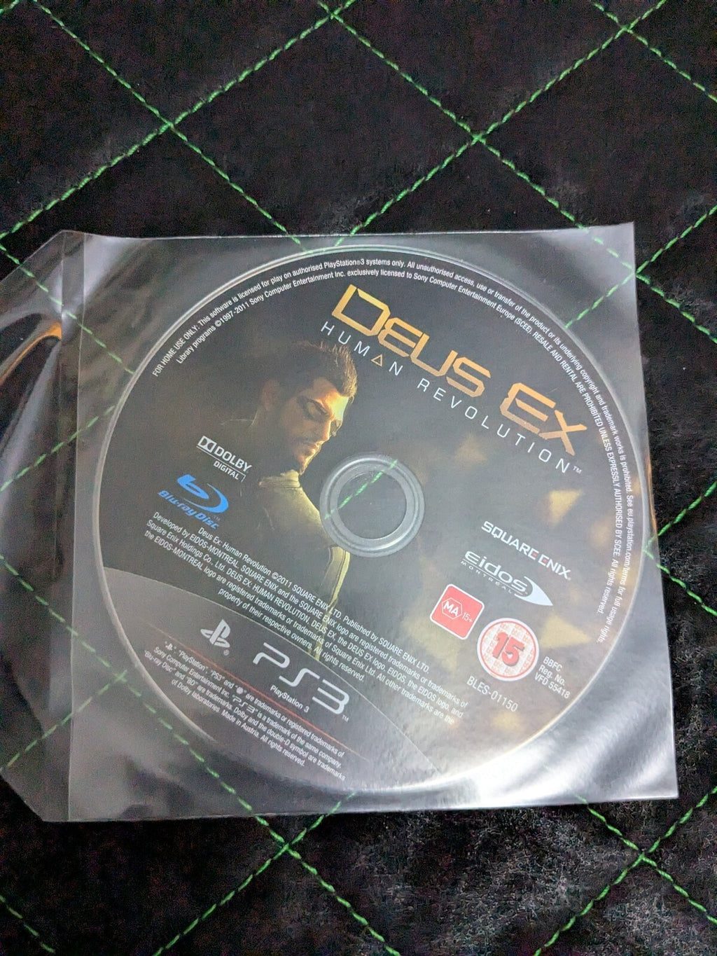 Deus Ex Human Revolution PS3 game disc
