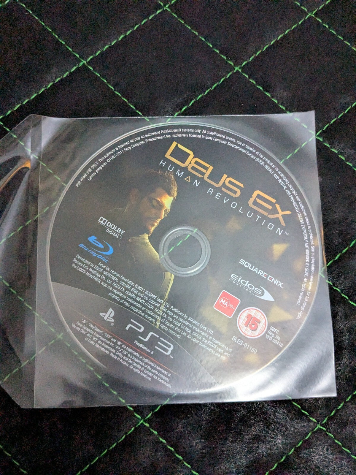 Deus Ex Human Revolution PS3 game disc