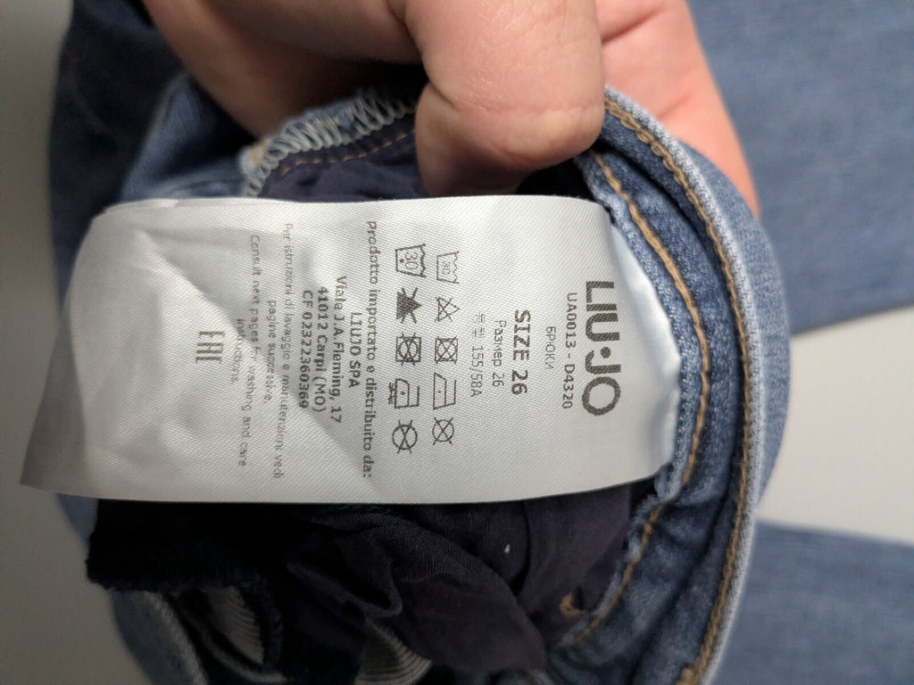Liu Jo Jeans Womens UK 8 Blue Premium Stretch Skinny Denim