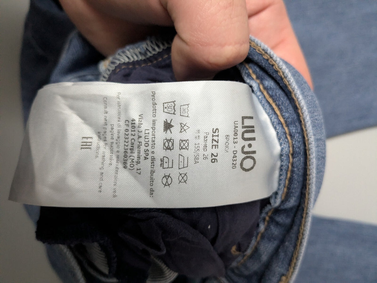 Liu Jo Jeans Womens UK 8 Blue Premium Stretch Skinny Denim