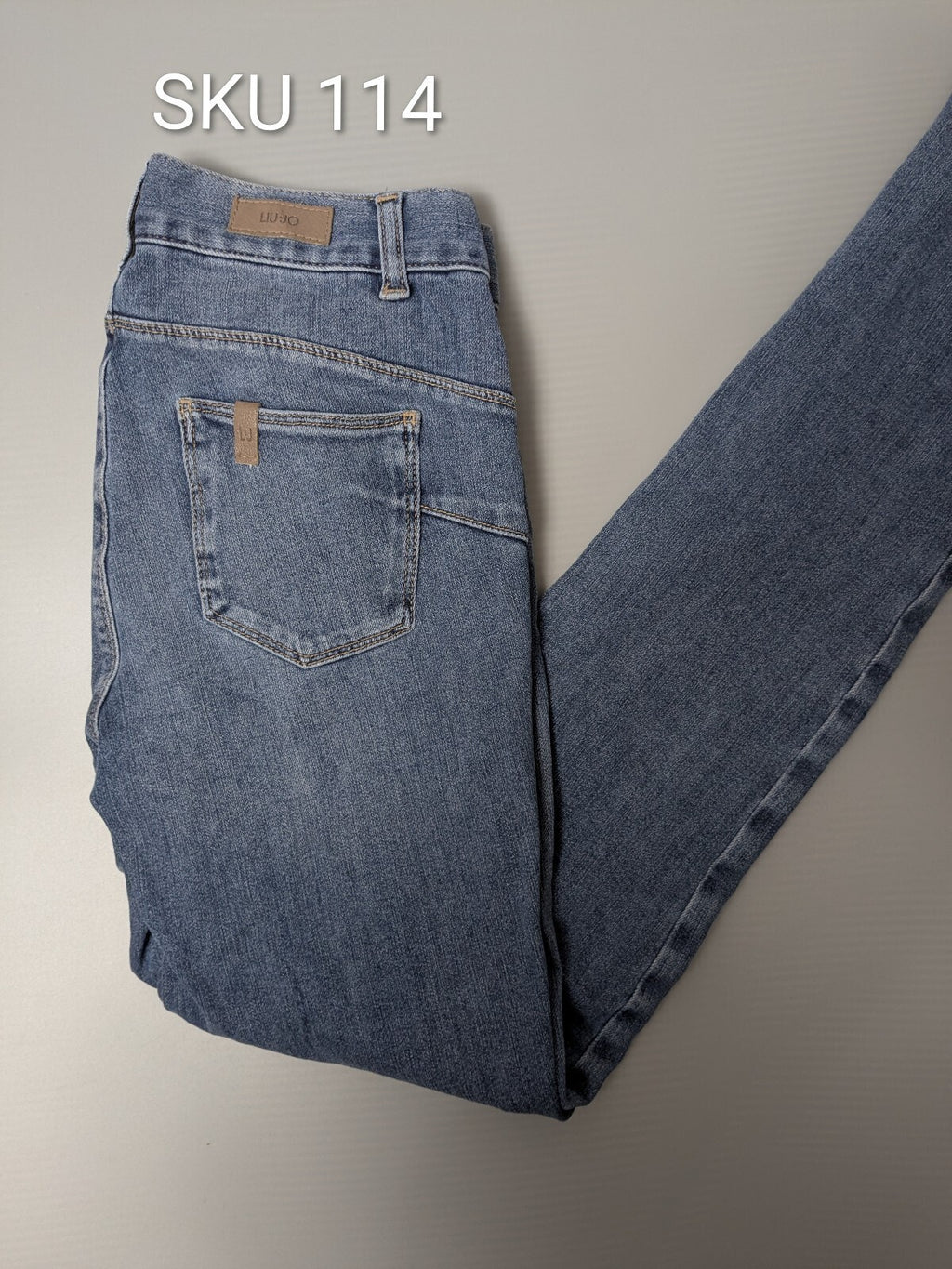 Liu Jo Jeans Womens UK 8 Blue Premium Stretch Skinny Denim