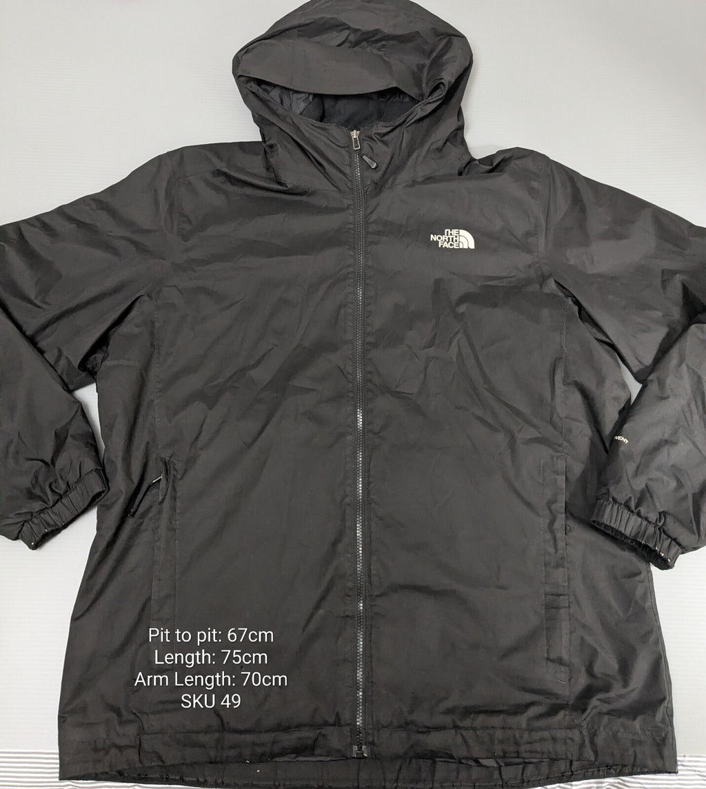 The North Face black hooded jacket