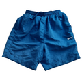 My Store Slazenger blue athletic shorts with a drawstring waist and white logo detail in size small.