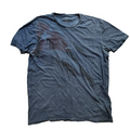 My Store GAS blue cotton crew neck t-shirt with a faded graphic print and short sleeves in size XXL
