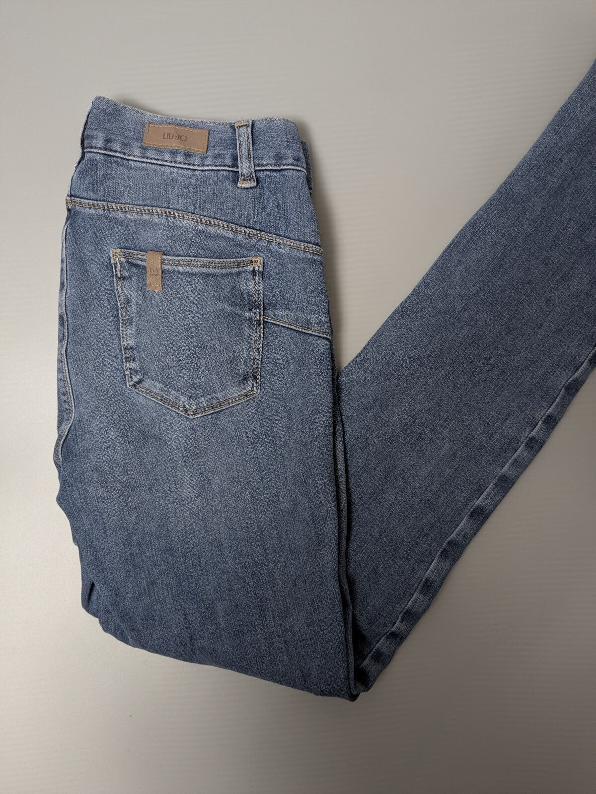 Liu Jo Jeans Womens UK 8 Blue Premium Stretch Skinny Denim