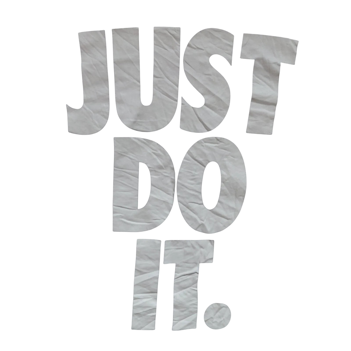 My Store grey Nike cotton t-shirt featuring a white Just Do It graphic print on the chest