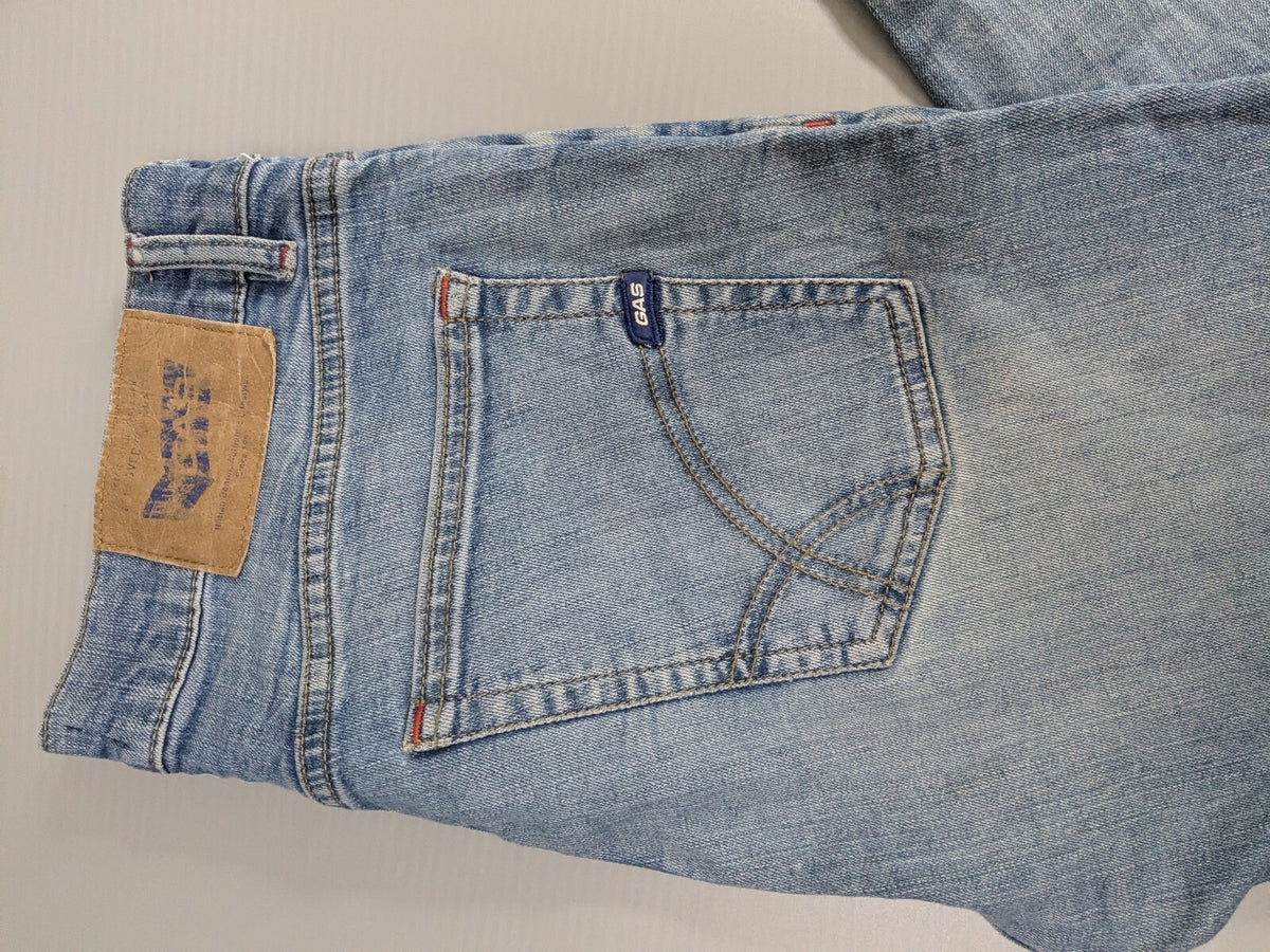 GAS Jeans Womens W26 L32 Light-Wash Denim