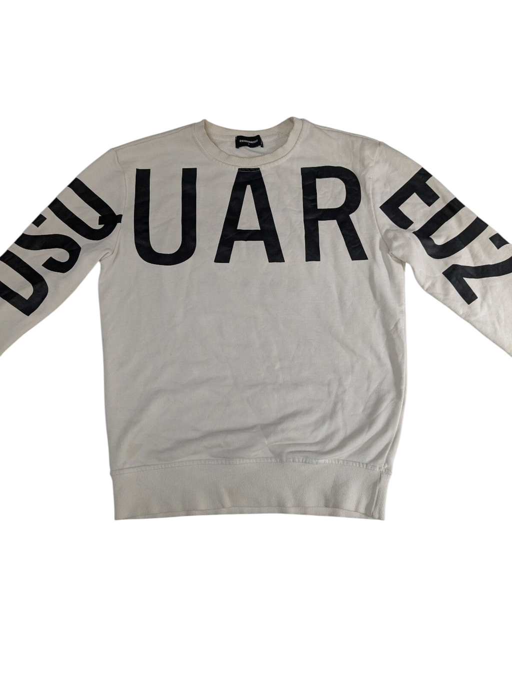 Dsquared2 white logo sweatshirt