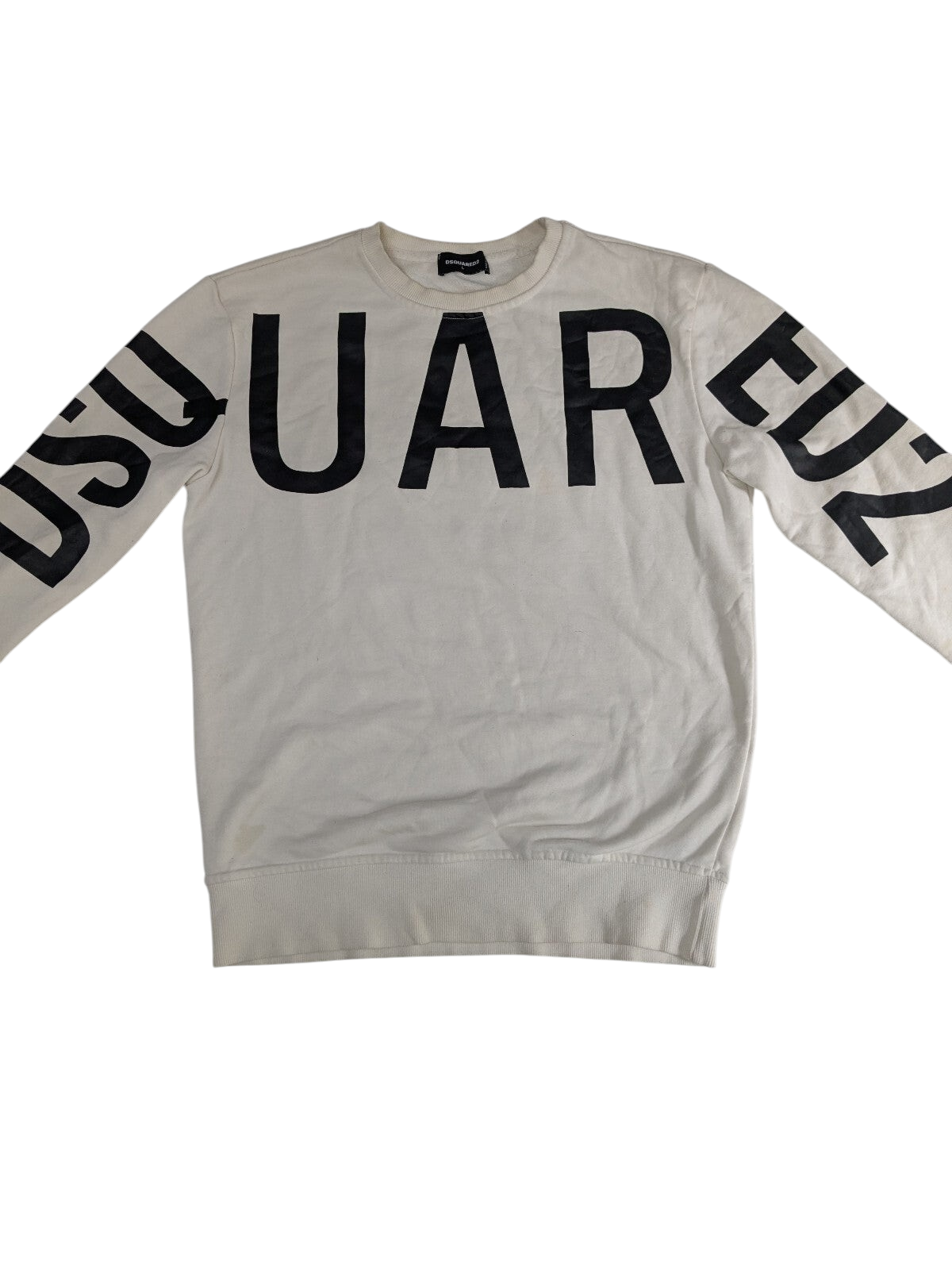 Dsquared2 white logo sweatshirt