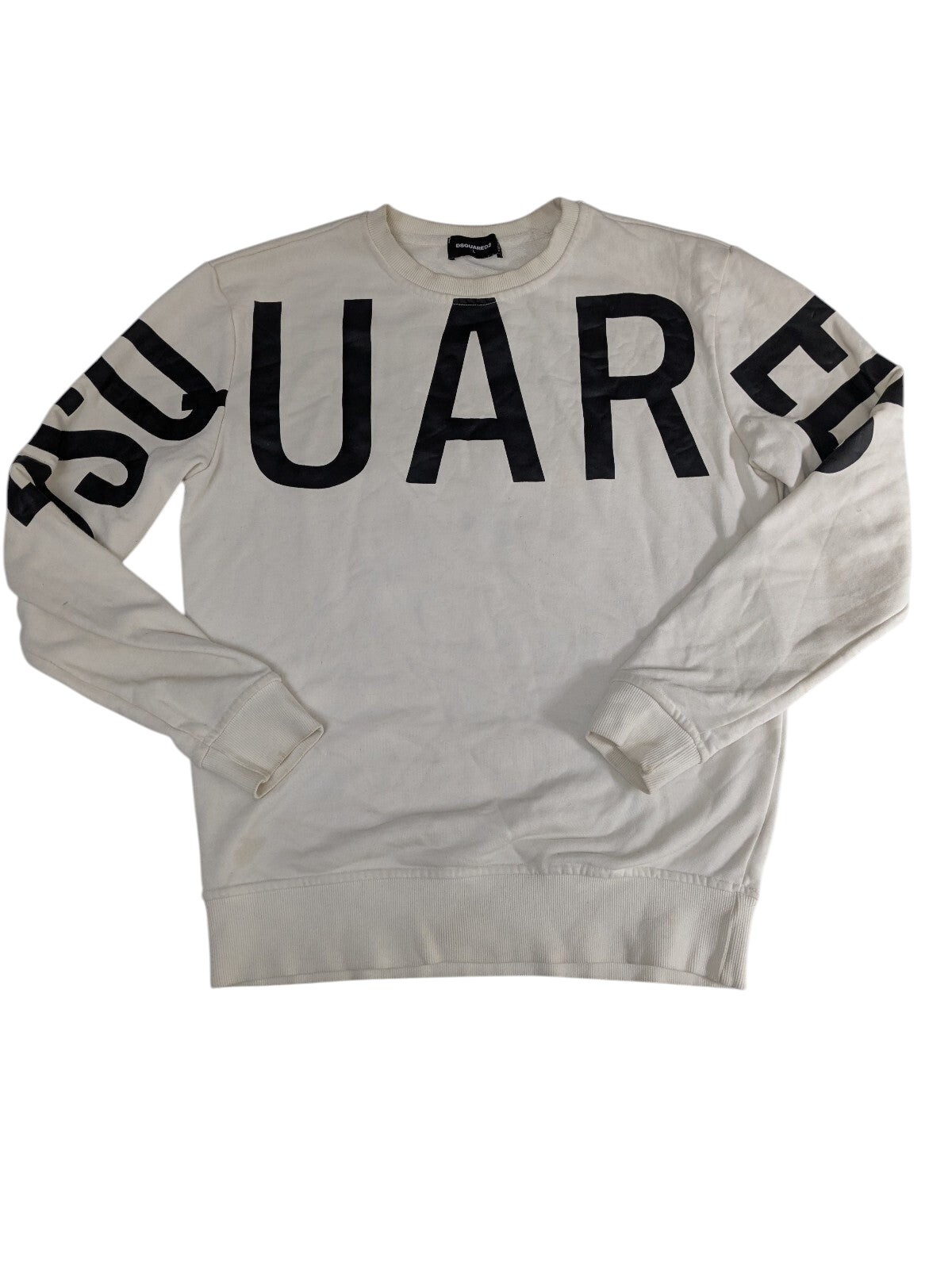 Dsquared2 white logo sweatshirt