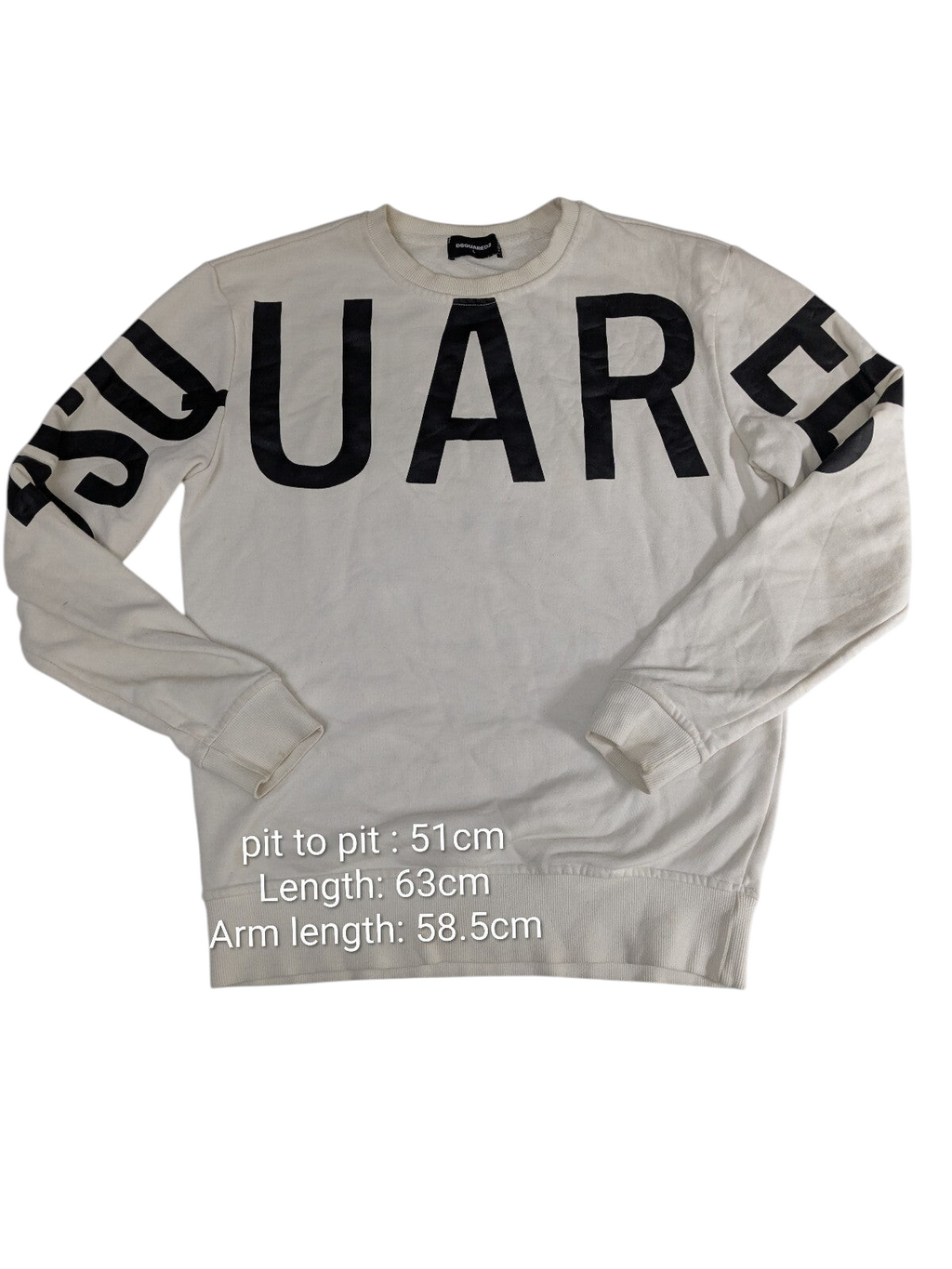 Dsquared2 white logo sweatshirt