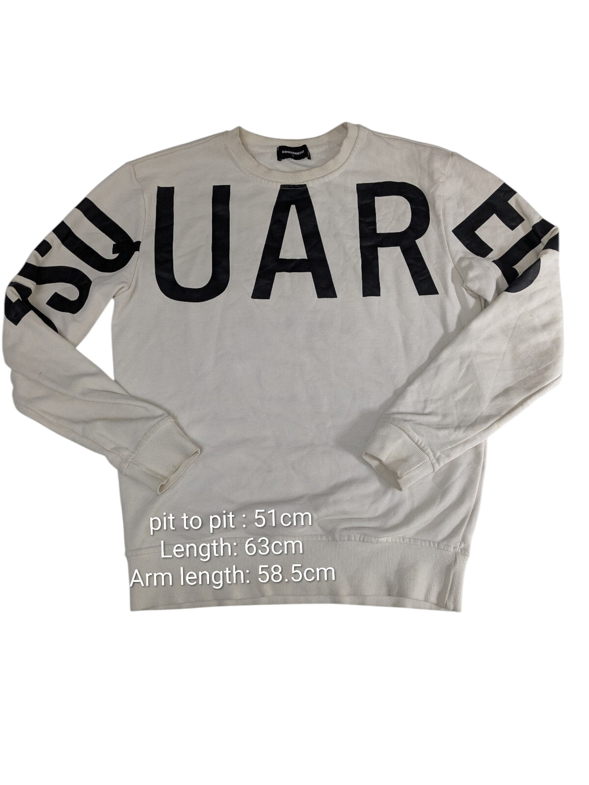 Dsquared2 white logo sweatshirt