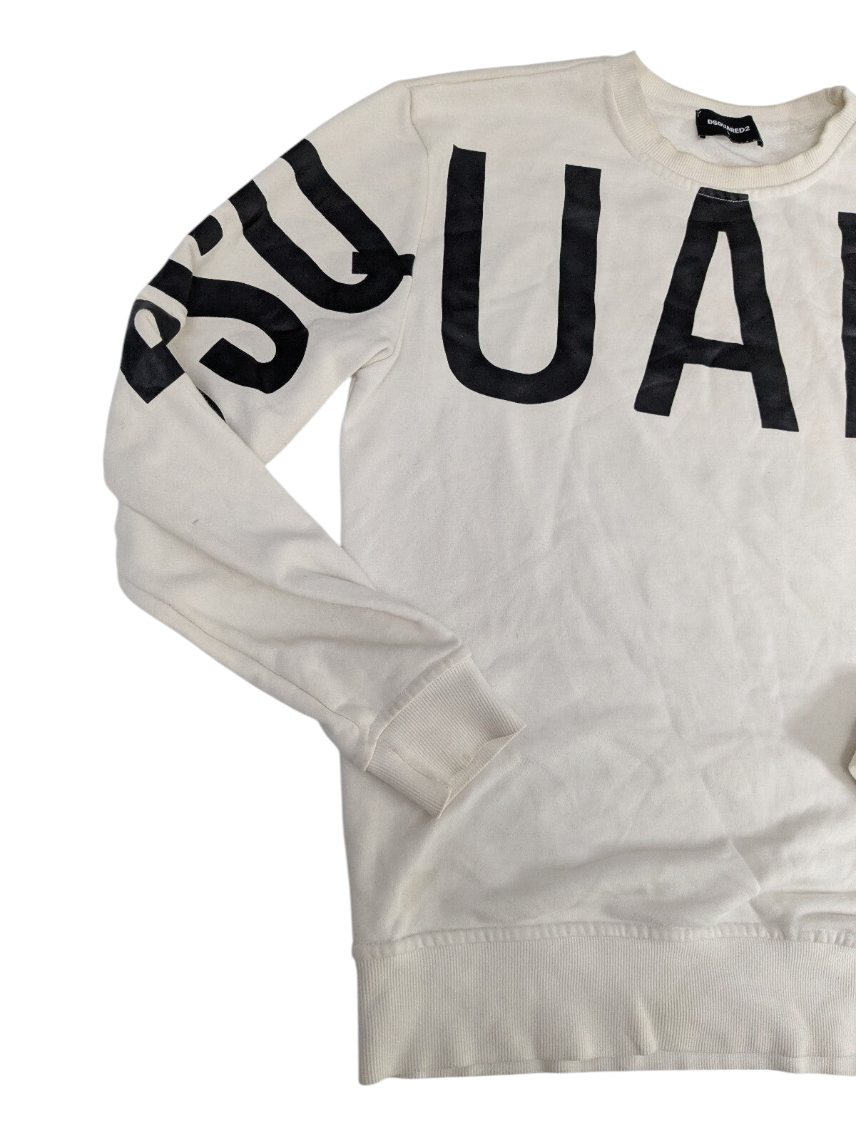 Dsquared2 white logo sweatshirt