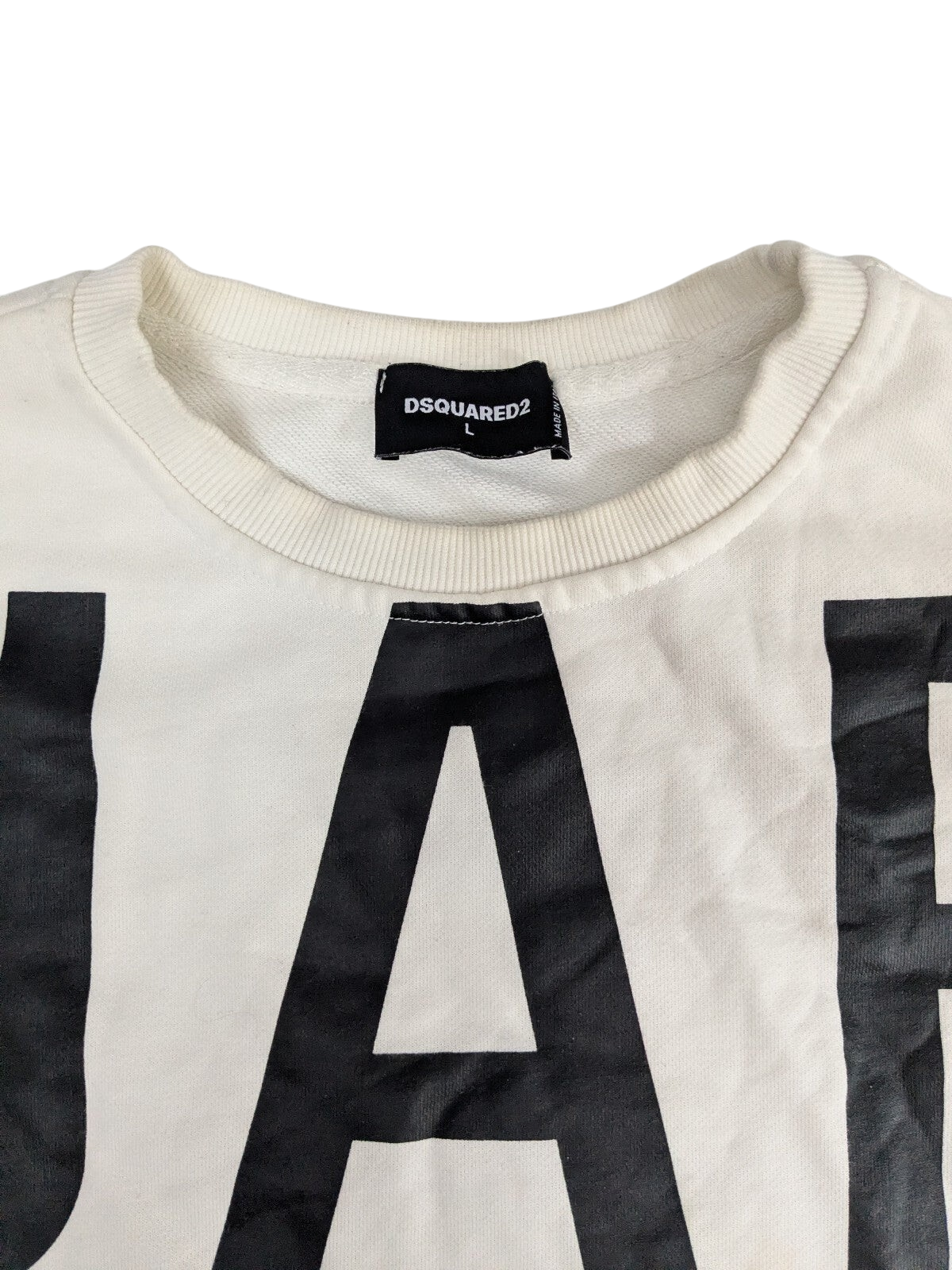 Dsquared2 white logo sweatshirt