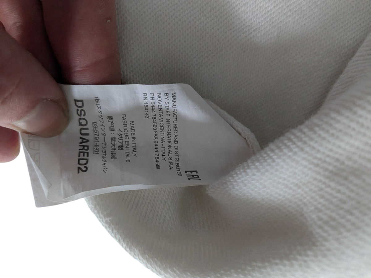 Dsquared2 white logo sweatshirt