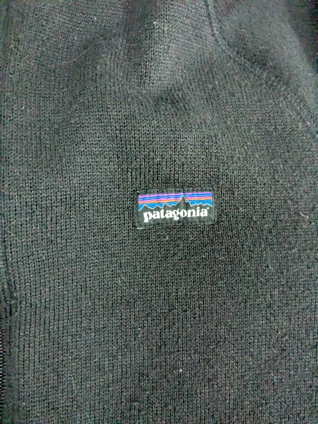 Patagonia black full zip fleece jacket