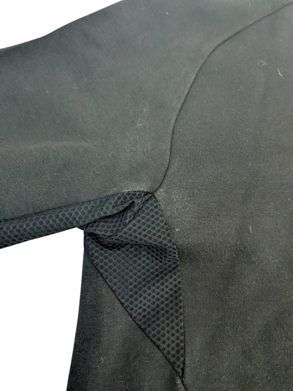 My Store EA7 Emporio Armani black track jacket featuring breathable underarm mesh paneling