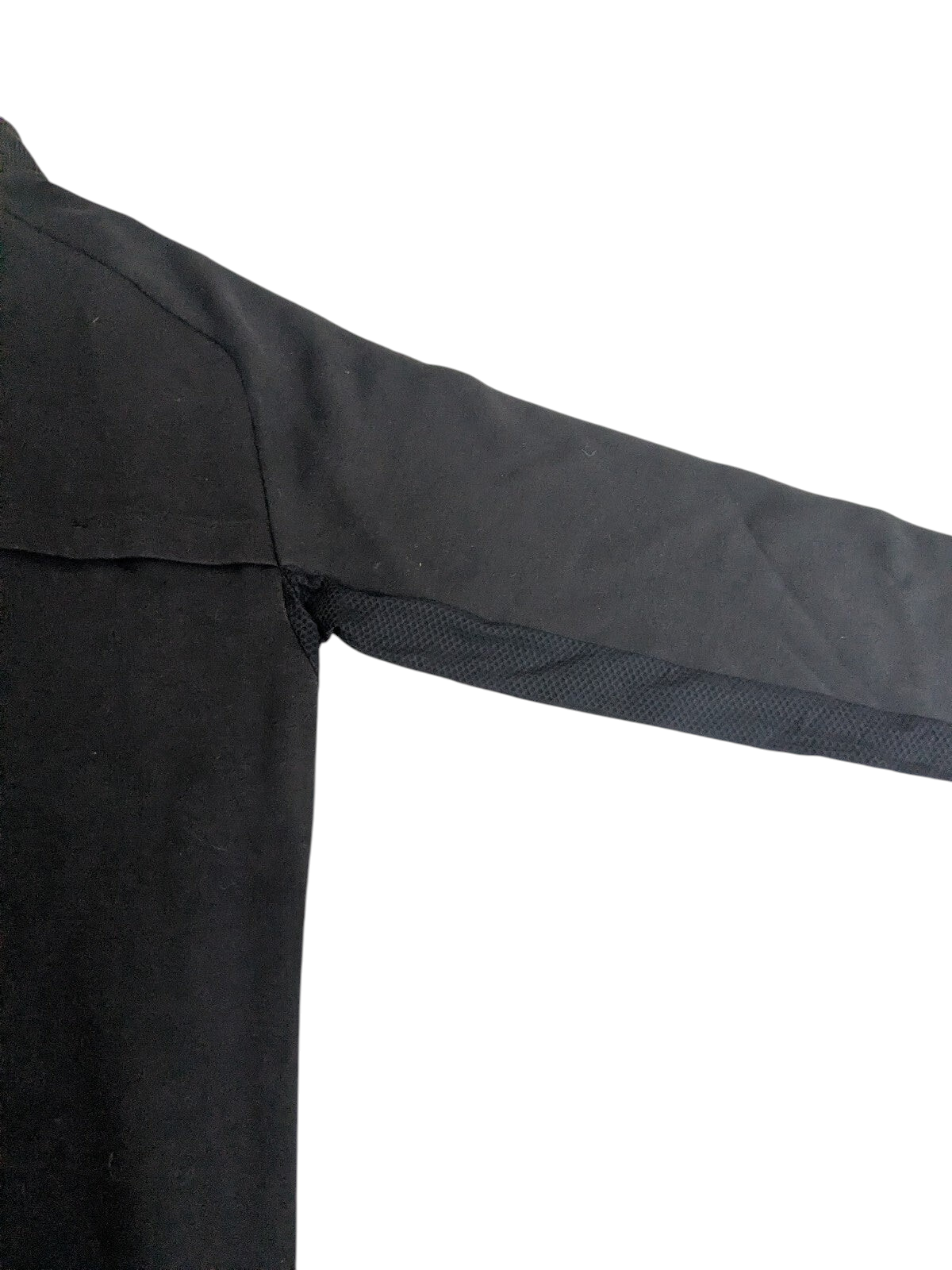 My Store EA7 Emporio Armani black track jacket sleeve with breathable mesh underarm panel detail