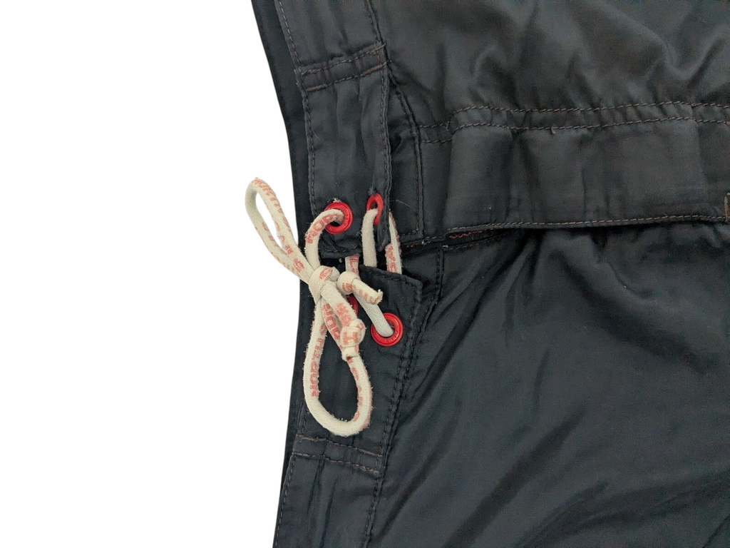 My Store North Sails black swim shorts with pink eyelets and drawstring waist detail