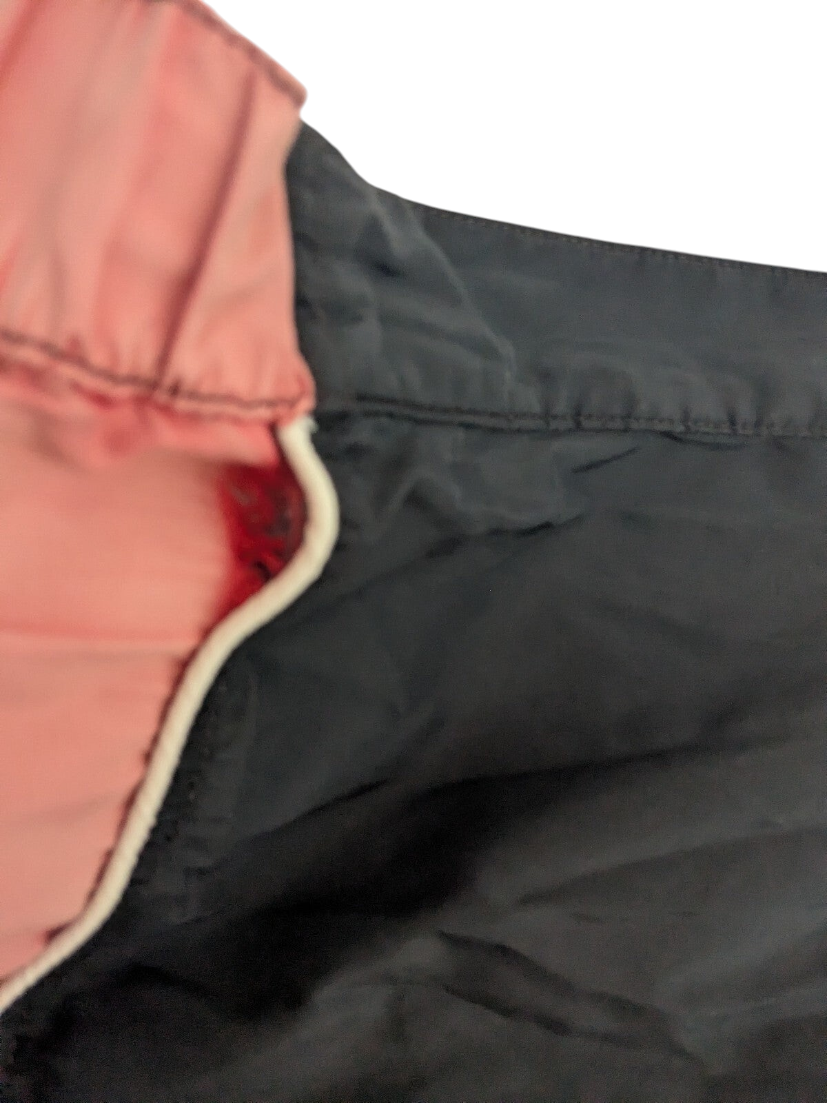 My Store North Sails black and pink polyester swim shorts with white side stripe detail