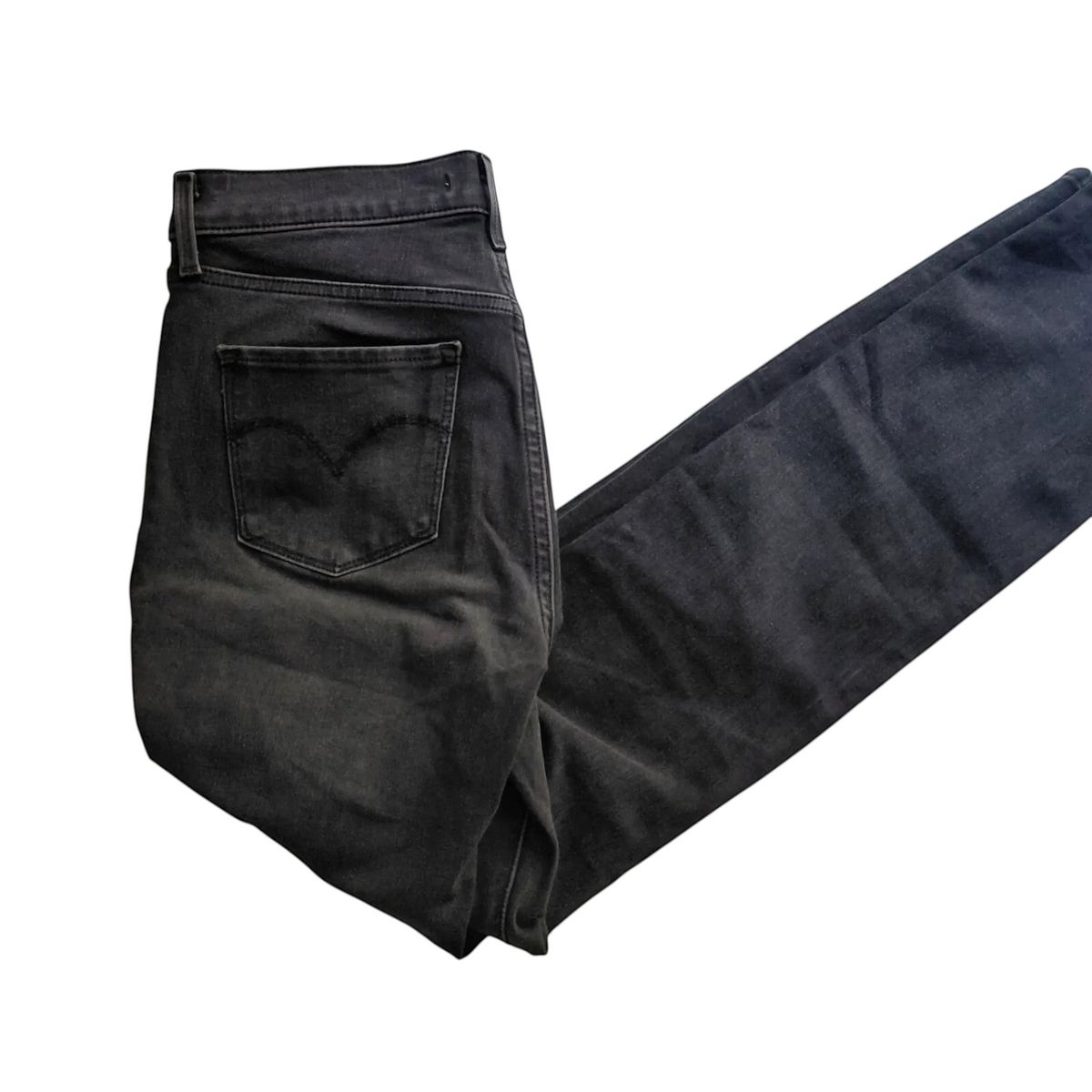 My Store Levis 312 Shaping Slim black denim jeans with straight leg fit and back pocket detail