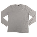 Patrizia Pepe Top Womens M Light Grey V-Neck Long Sleeve