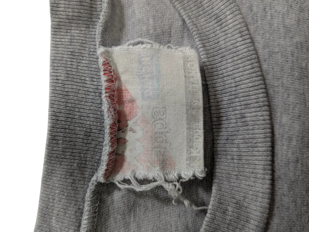 My Store Kappa grey cotton sweatshirt interior brand label detail