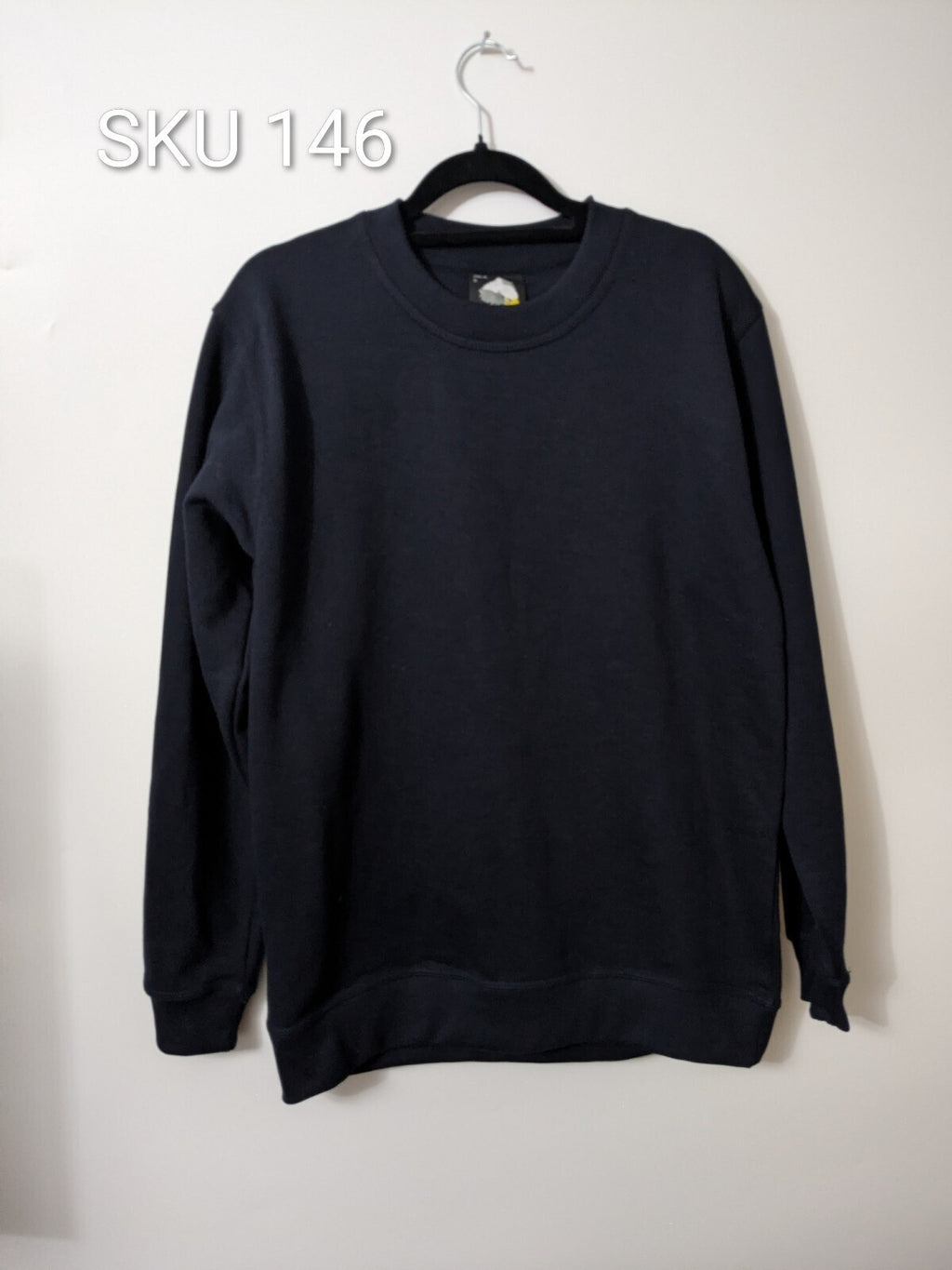 Ørn Workwear Black Crew Neck Sweatshirt Jumper Top Size S 1250-15