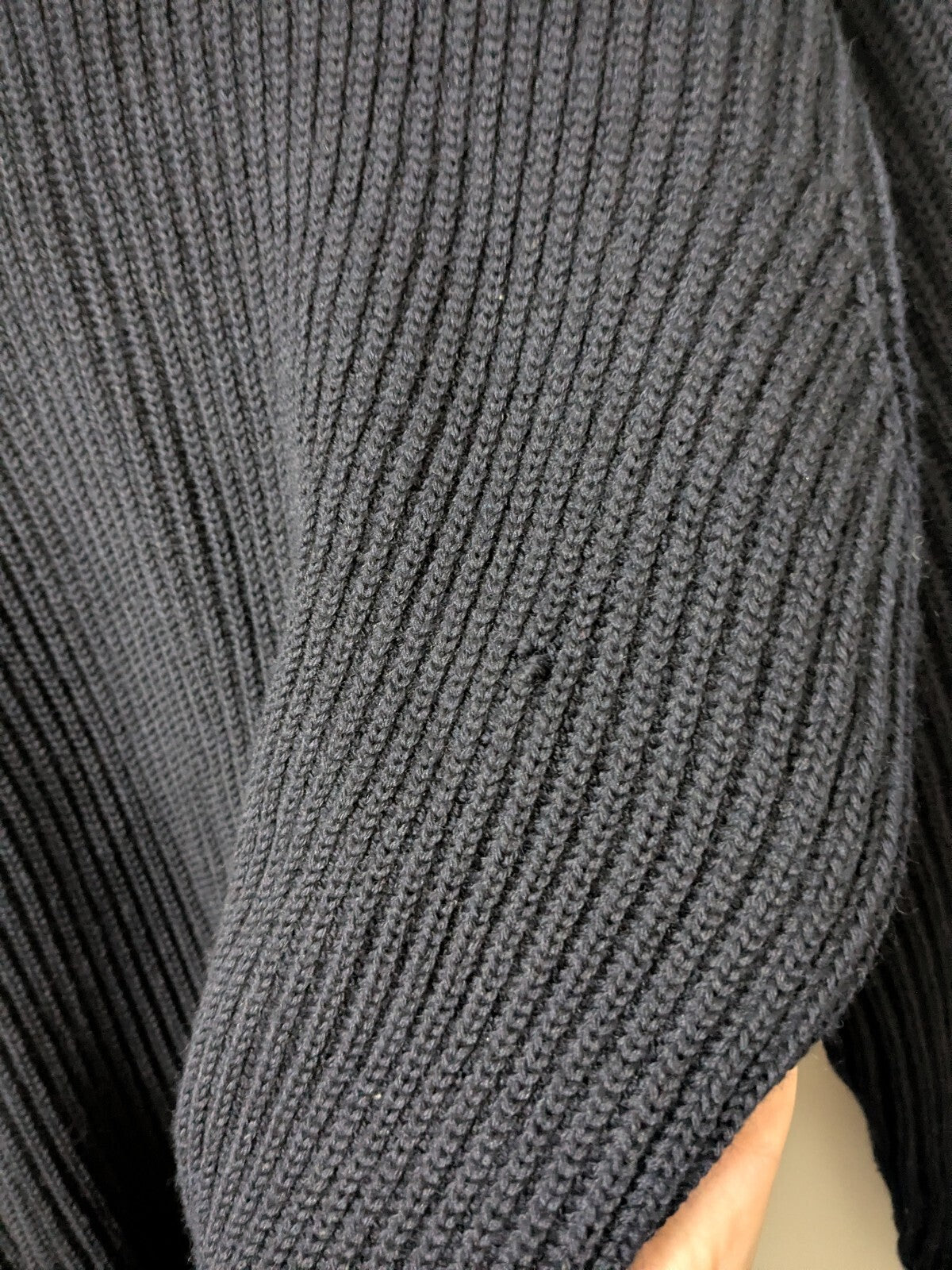 Marina Yachting Sweater Mens M Navy Blue Idrostop Crew-Neck Ribbed Wool