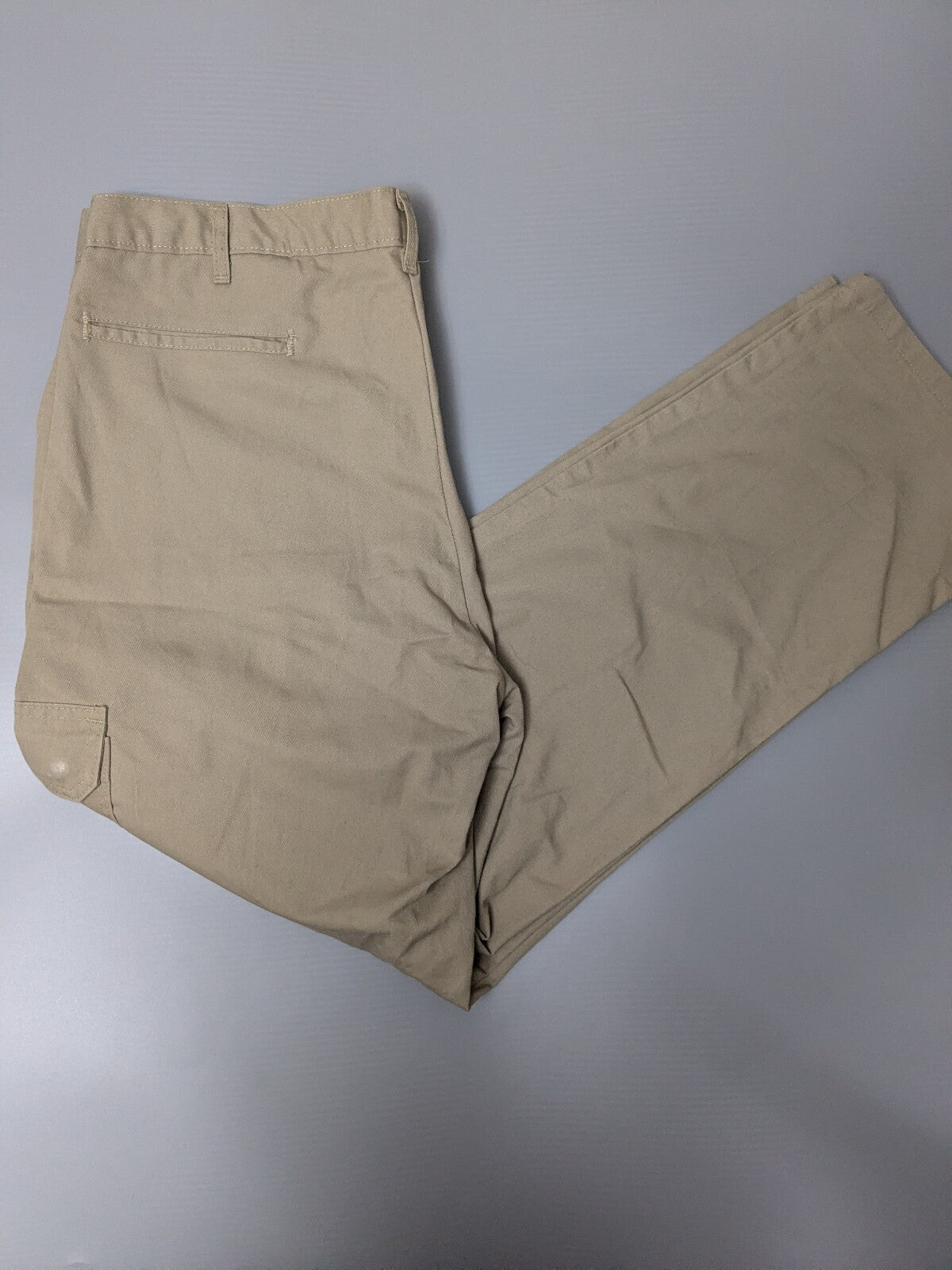 Dickies Cargo Pants Mens W38 L32 Beige Loose Fit Industrial Workwear
