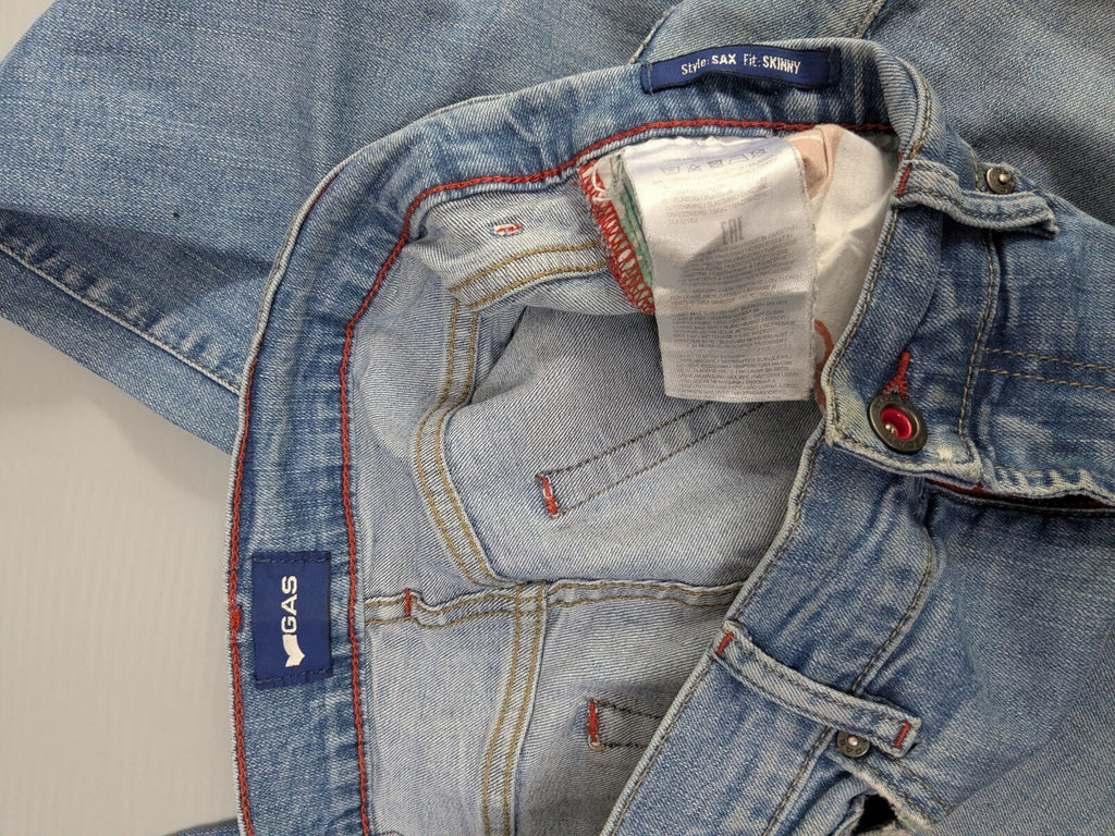 GAS Jeans Womens W26 L32 Light-Wash Denim