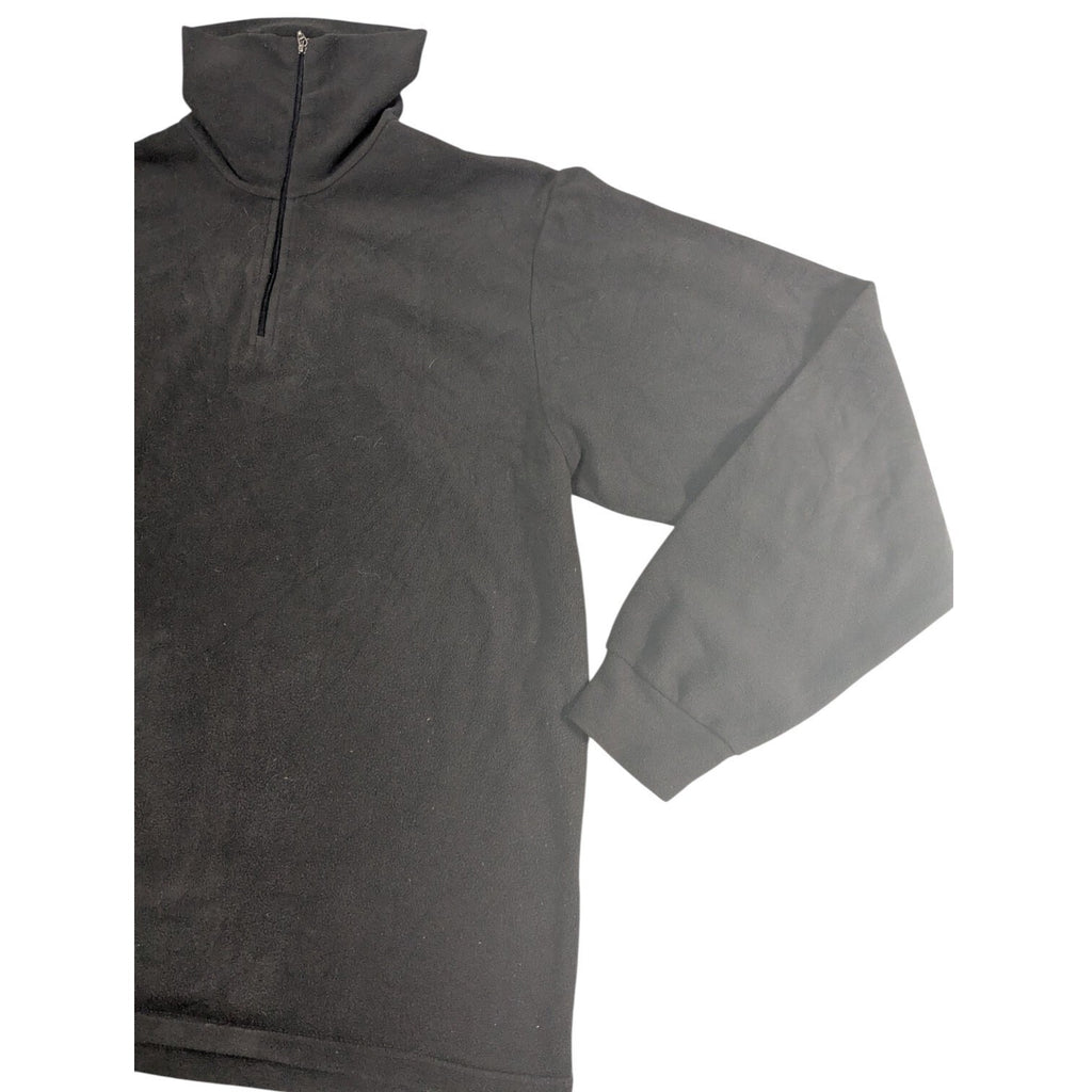 Conte Thomas Fleece Pullover Mens L Dark Grey Quarter Zip Jumper