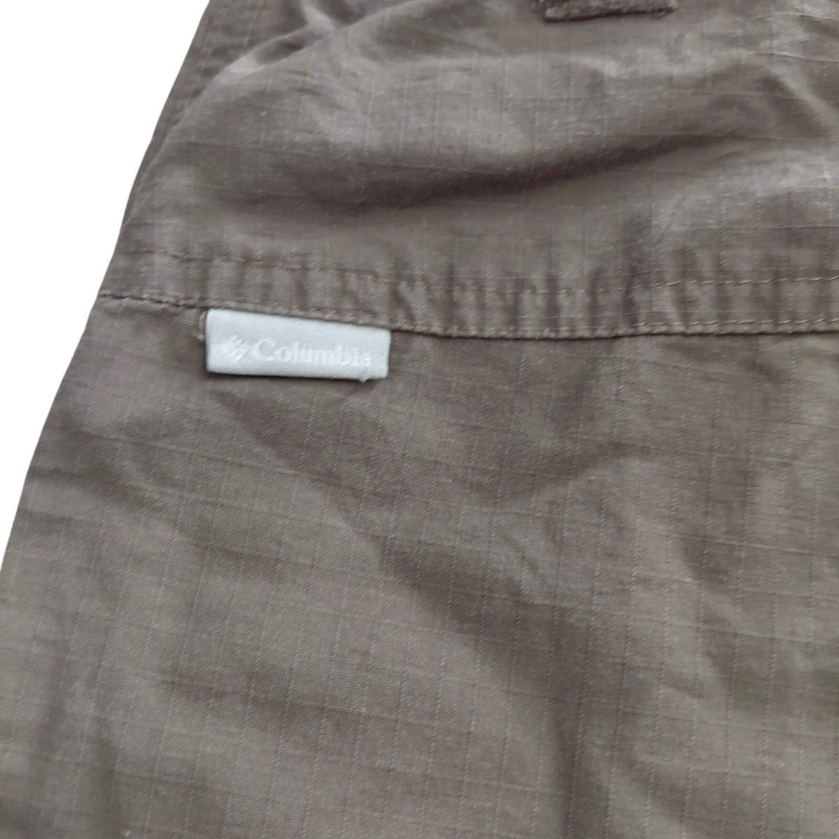 My Store Columbia Sportswear Company brown cargo shorts with utility pocket detail and fabric texture