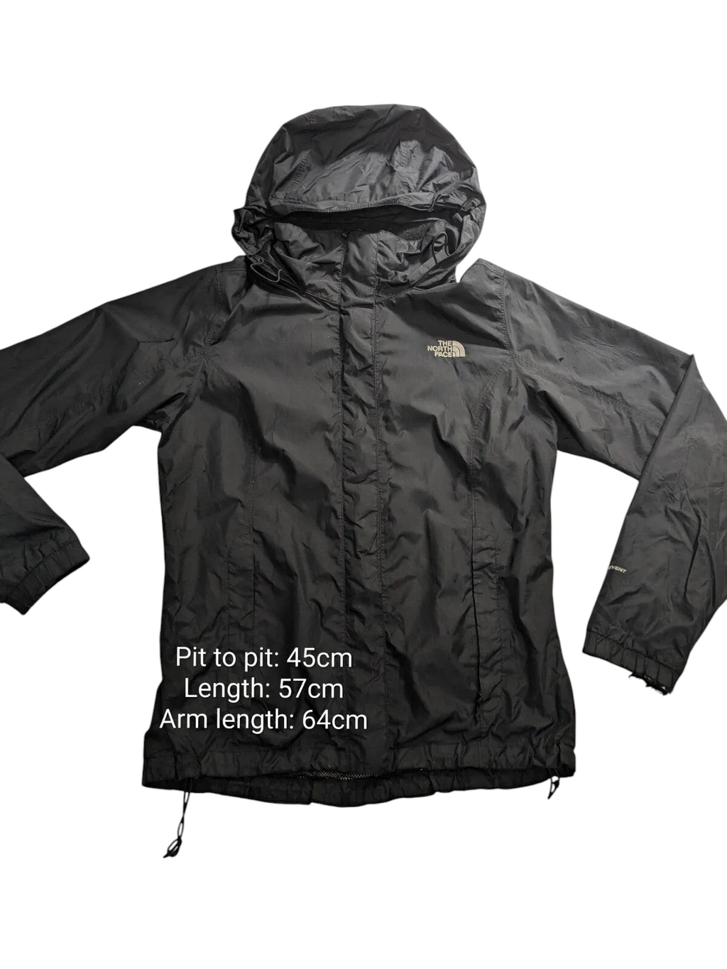 My Store The North Face black waterproof DryVent hooded shell jacket for women in size small