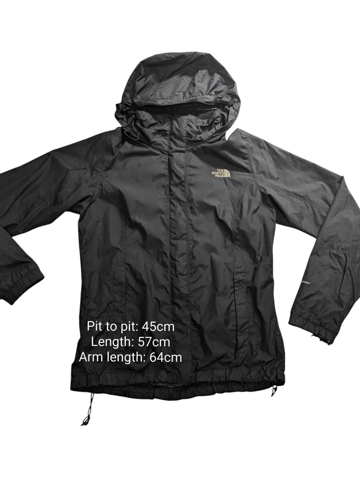 My Store The North Face black waterproof DryVent hooded shell jacket for women in size small