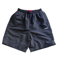 My Store navy blue Slazenger athletic shorts with an elastic waist, mesh lining, and white logo detail.