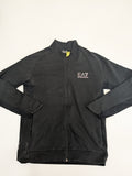 EA7 Emporio Armani Track Jacket Mens M Black Full-Zip Sweatshirt Activewear