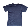 My Store pre-owned navy blue Champion crew neck t-shirt with small chest logo, size small