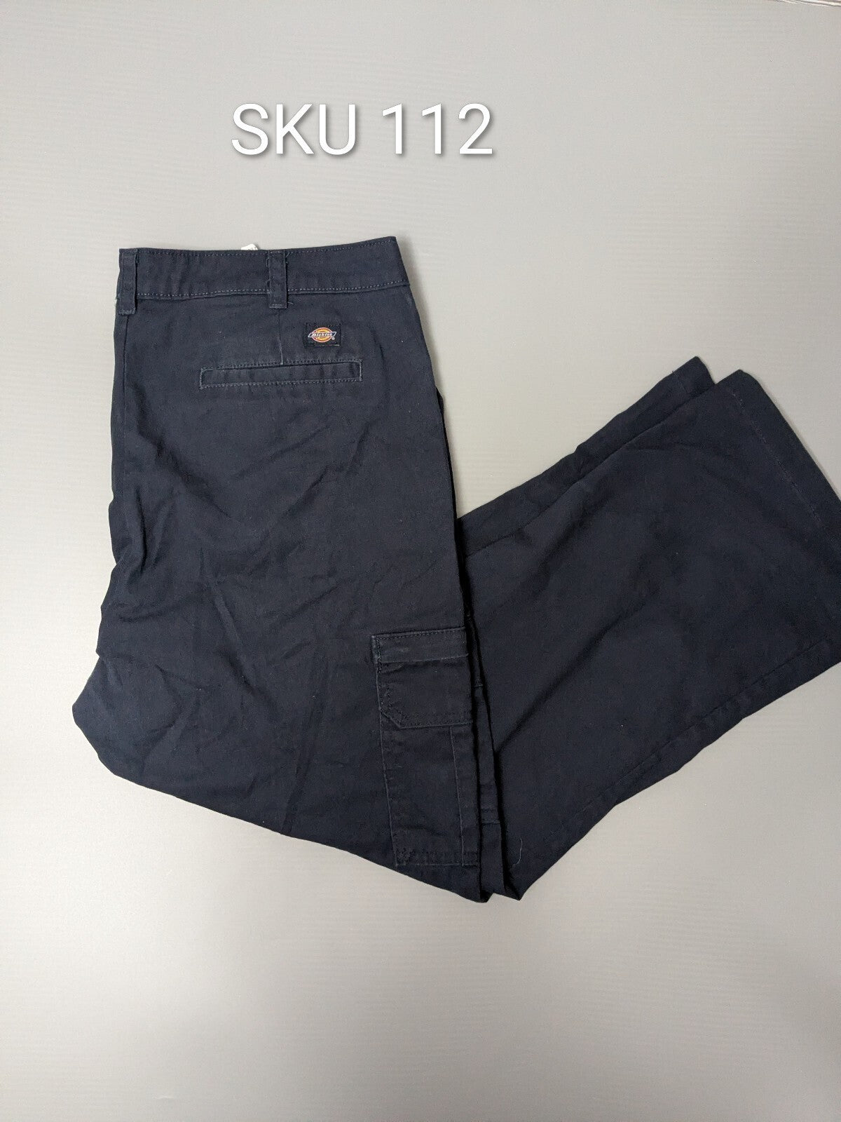 Dickies Cargo Pants Womens UK 16 Navy Blue Utility Workwear Y2K
