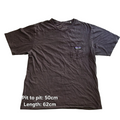 My Store Patagonia charcoal organic cotton short sleeve t-shirt with chest pocket and logo patch, size medium.