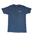My Store Columbia navy blue cotton crew neck t-shirt with small white logo on chest