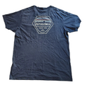 My Store Patagonia navy organic cotton crew neck t-shirt with back mountain graphic logo