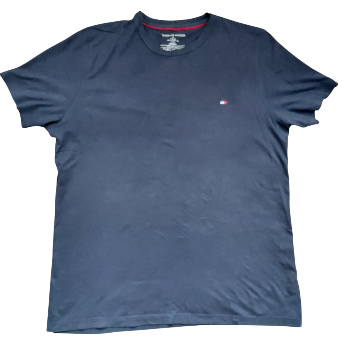 My Store navy Tommy Hilfiger cotton crew neck t-shirt with small logo detail on chest