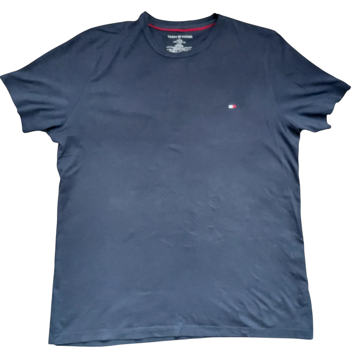 My Store navy Tommy Hilfiger cotton crew neck t-shirt with small logo detail on chest
